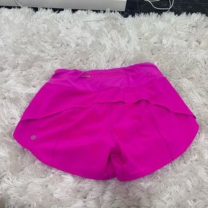 NWT POWER PINK MR Speed Up 4’ Lululemon Short